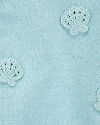 Baby 2-Piece Crochet Sweater Knit Tank & Diaper Cover Set