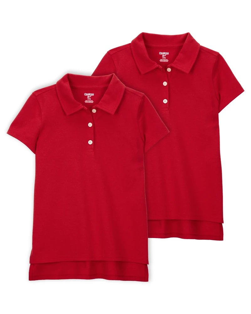 Kid -Pack Pique Uniform Polo Shirts