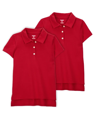Kid -Pack Pique Uniform Polo Shirts