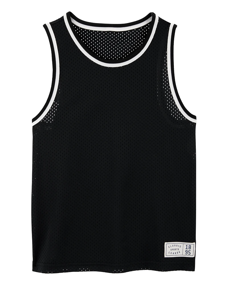 Kid Active Mesh Tank - Black