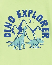 Toddler Boy Dino Explorer Graphic Tee - Green