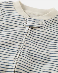 Baby Organic Cotton Sleep & Play Pajamas Stripes