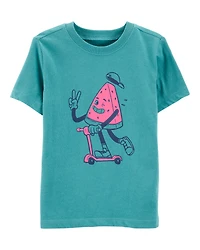 Toddler Watermelon Short-Sleeve Graphic Tee - Green