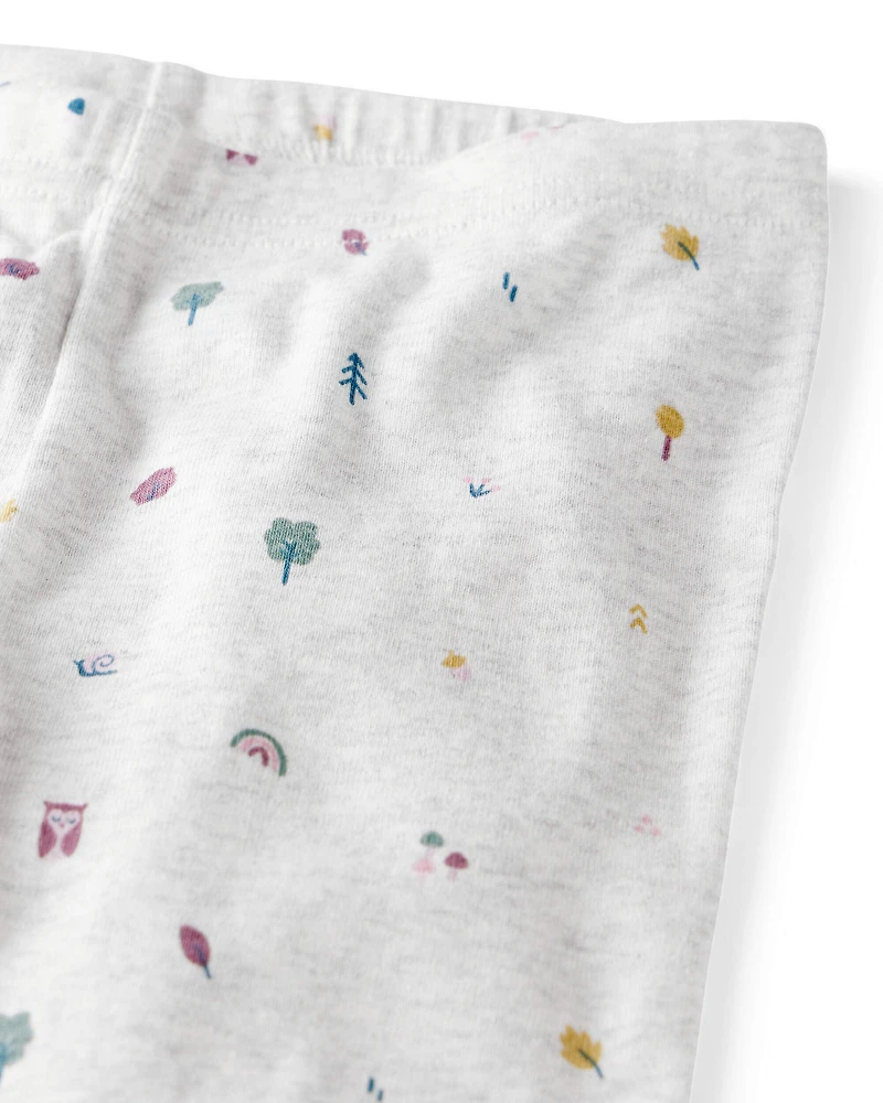 Toddler Organic Cotton Pajamas in Nature Icon Print