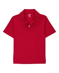 Kid Active Uniform Polo Shirt in Moisture Wicking BeCool™ Fabric - Red