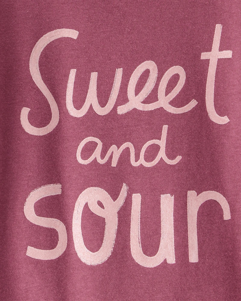 Toddler Girl Sweet & Sour Long-Sleeve Graphic Tee - Red