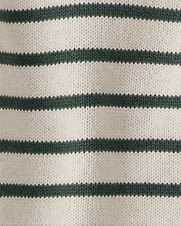 Baby 2-Piece Organic Cotton Sweater Knit Set in Stripes