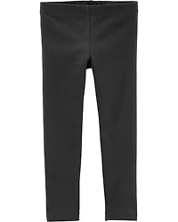 Baby Grey Cotton Stretch Leggings