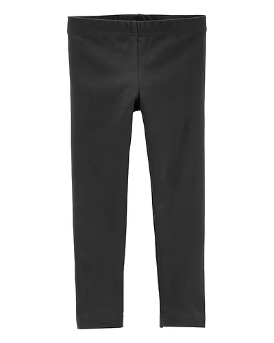 Baby Grey Cotton Stretch Leggings