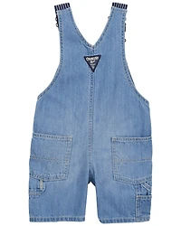 Toddler Denim Shortalls - Blue