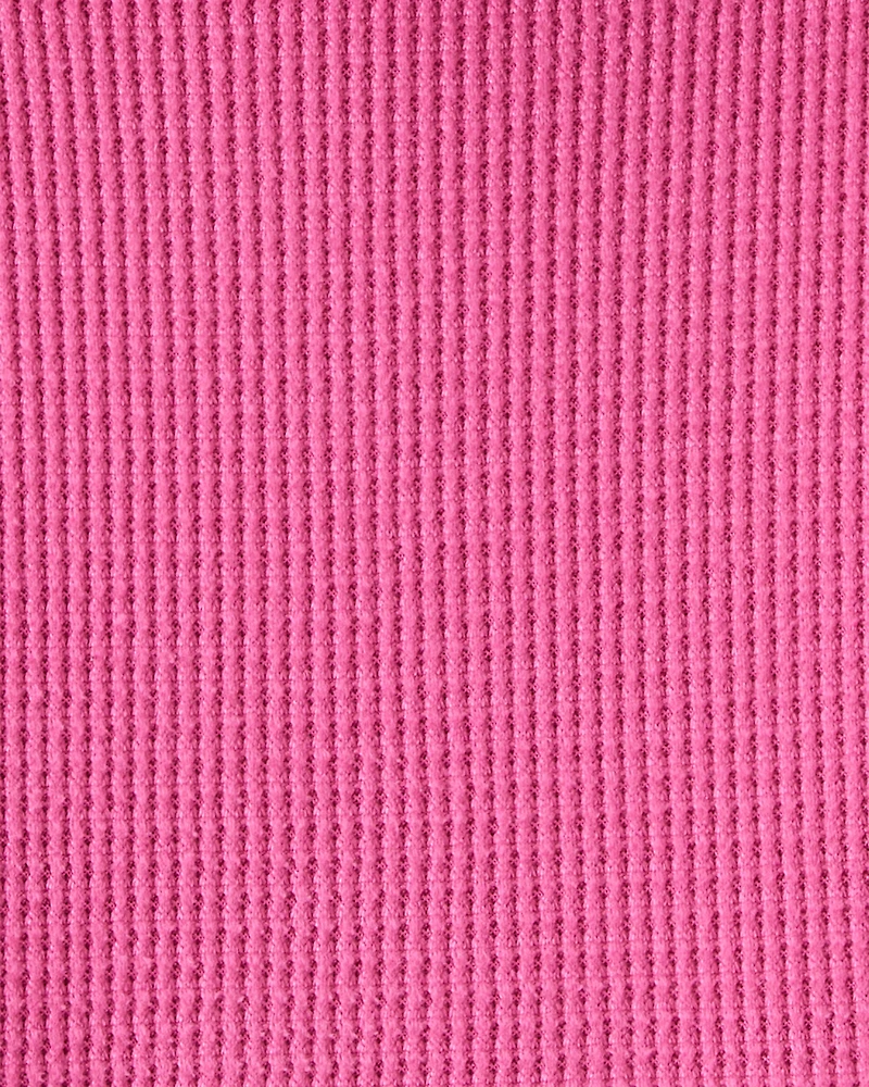 Girls Thermal Hooded Top - Pink
