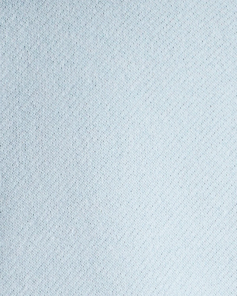 Baby Girl Long-Sleeve Quarter-Zip Pullover Sweatshirt - Blue
