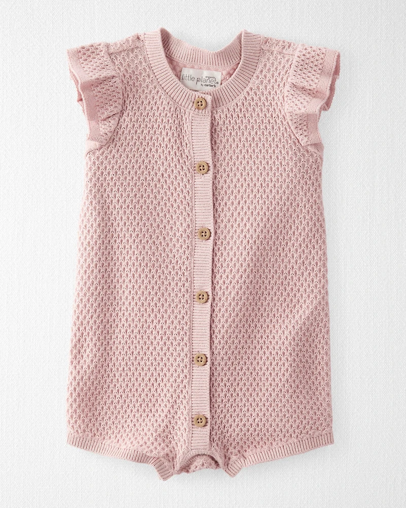 Baby Organic Cotton Sweater Knit Romper