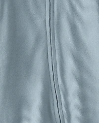 Baby Organic Cotton Sleep & Play Pajamas in Blue