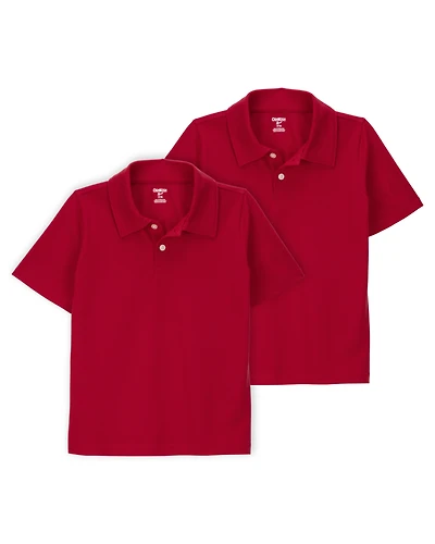 Kid -Pack Pique Uniform Polo Shirts