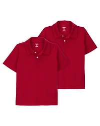 Kid -Pack Pique Uniform Polo Shirts