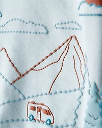 Toddler Boy 2-Piece DayDream Fleece Mountain Pullover & Pant Set - Blue