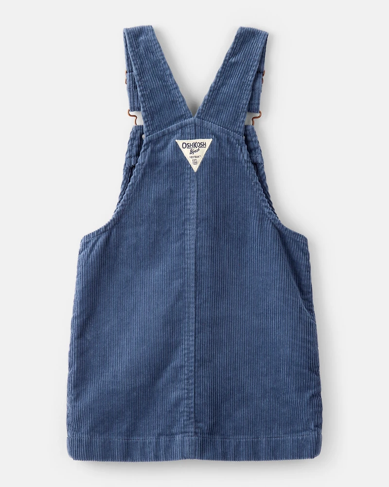 Toddler Girl Corduroy Skirtall - Blue