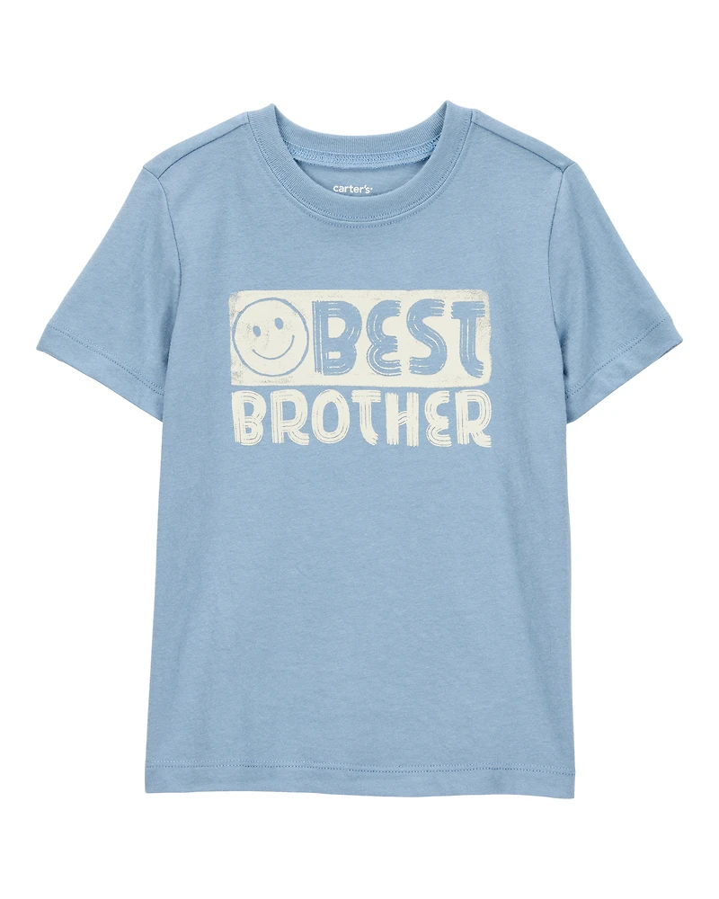 Toddler Boy Best Brother Short-Sleeve Graphic Tee - Blue