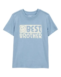 Toddler Boy Best Brother Short-Sleeve Graphic Tee - Blue