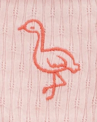 Baby Flamingo Ribbed Tank Top
