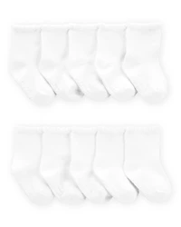 Baby 10-Pack Scallop Crew Socks