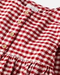 Toddler Girl Organic Cotton Flannel Dress