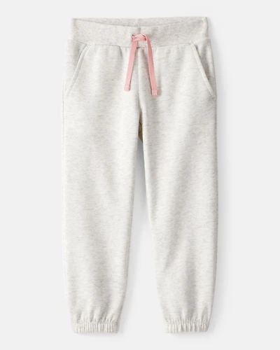 Toddler Girl Cotton Joggers - Grey
