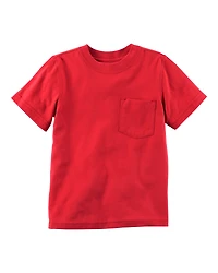 Toddler Solid Short-Sleeve Pocket Tee