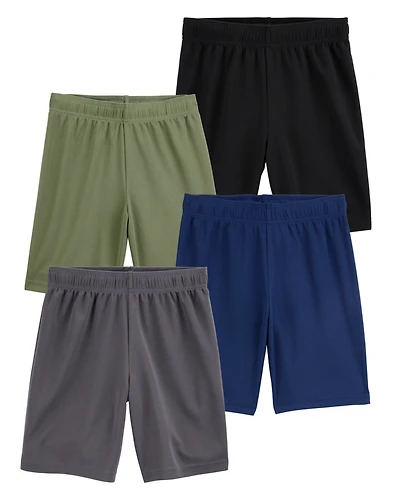 Kid 4-Pack Active Mesh Shorts