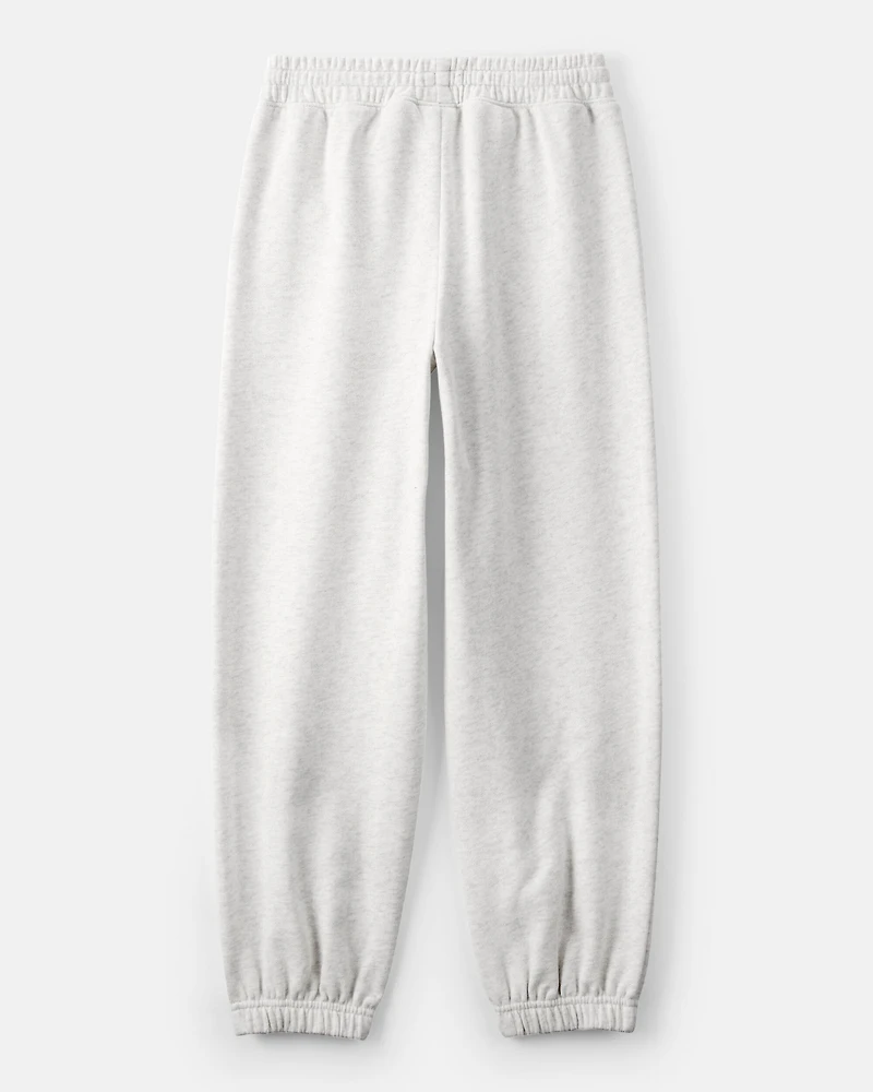 Girls Main Character Energy French Terry Joggers - Grey