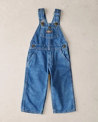 Toddler 2T Vintage Medium Wash Denim Overalls from the OshKosh Archive Release, circa 1980s