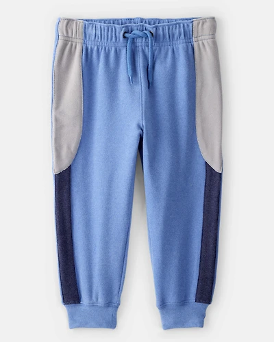 Toddler Boy Colorblock Joggers - Blue/Grey