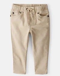 Baby Boy Cotton Pull-On Fashion Pants - Tan