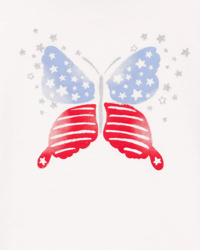 Girls Butterfly Graphic Tee