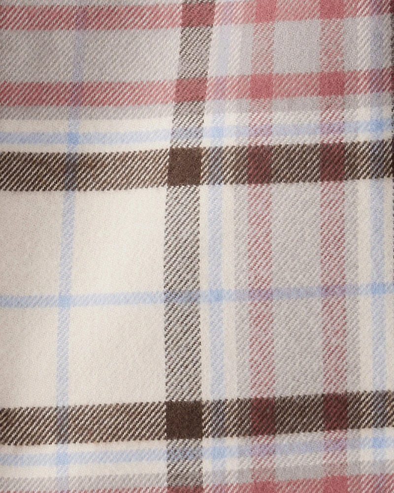 Baby Boy Organic Cotton Button-Front Flannel