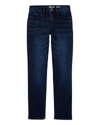 Kid Dark Wash Slim-Fit Skinny-Leg Jeans
