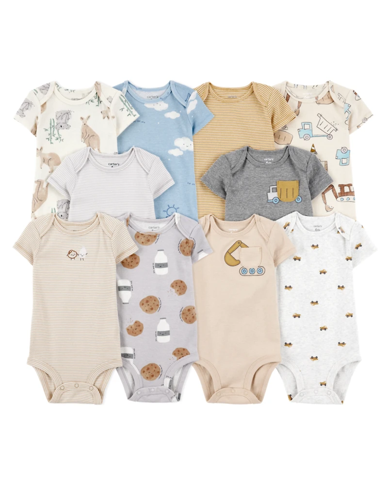 Baby 10-Pack Short-Sleeve Bodysuits