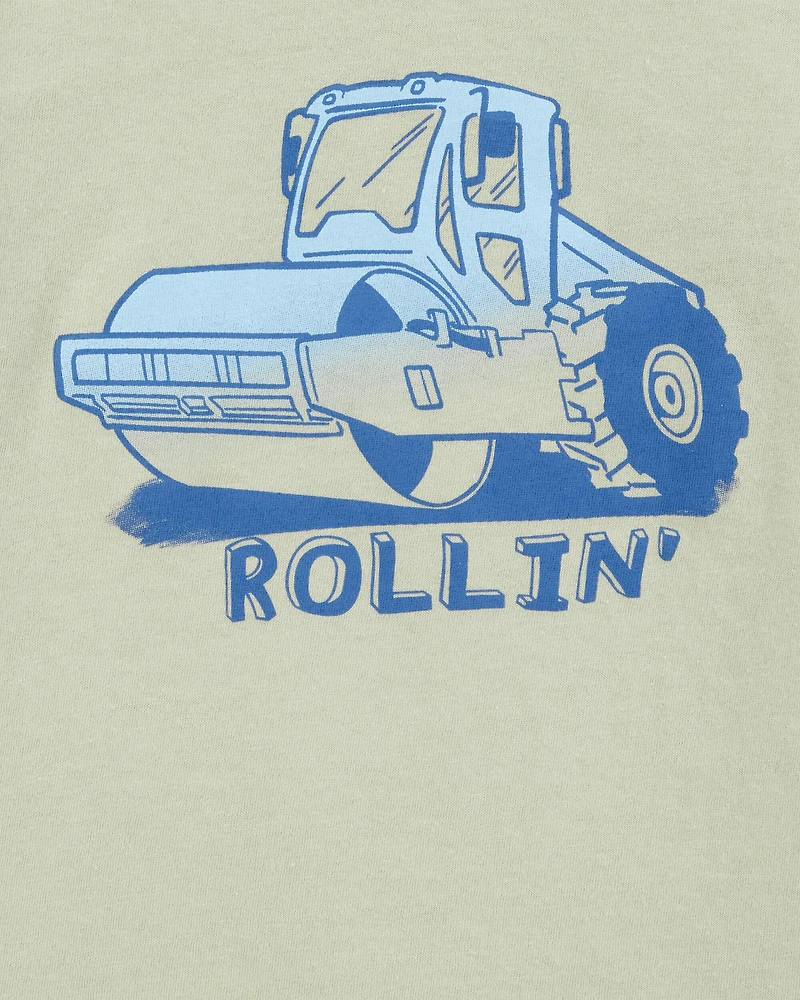Toddler Boy Tractor Rollin' Short-Sleeve Graphic Tee - Olive