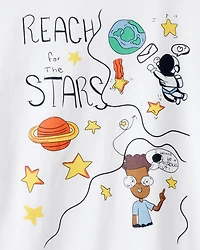 Kid Boys & Girls Clubs 'Reach for the Stars' Short-Sleeve Tee