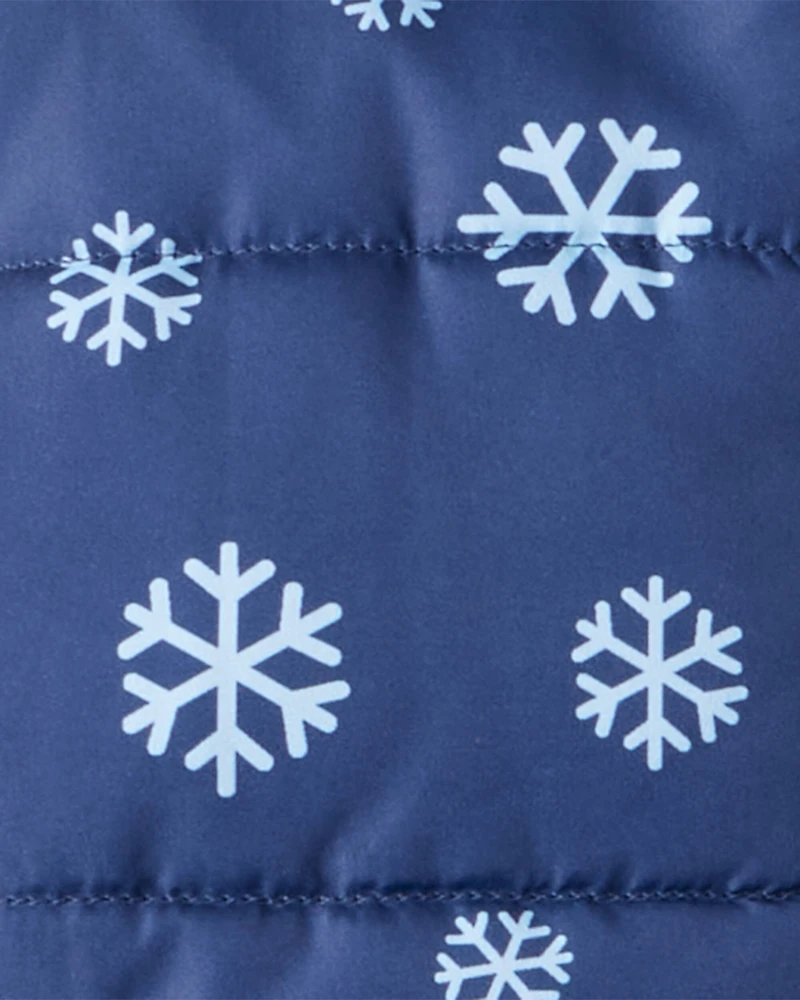 Toddler 2-Piece Bluey™ Hooded Snowsuit Jacket & Bib Set - Blue