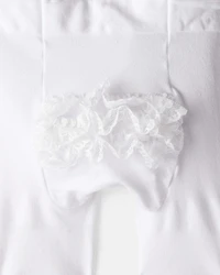 Baby Girl 2-Pack Tights - Black/White