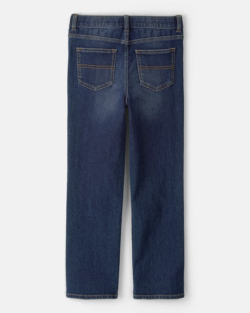 Kid Dark Wash Relaxed-Fit Classic Jeans