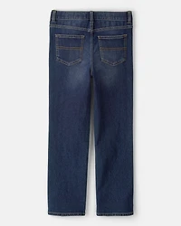Kid Dark Wash Relaxed-Fit Classic Jeans