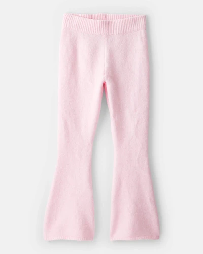 Girls Flared Sweater Knit Pants