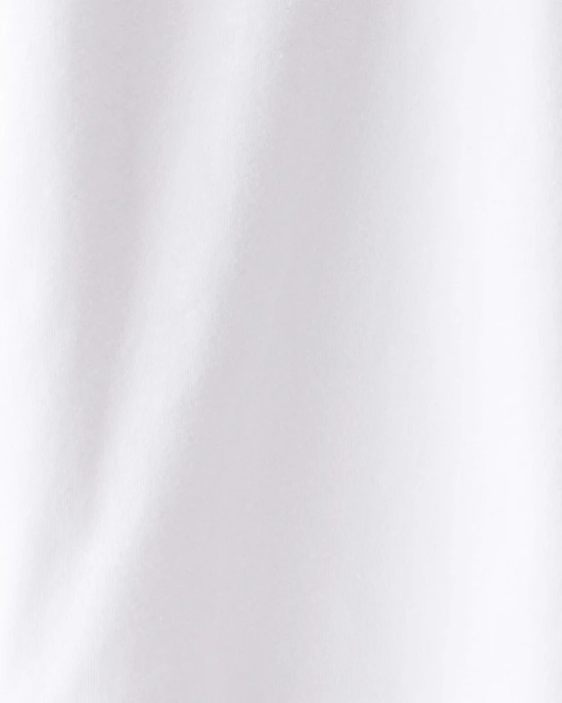 Toddler Scalloped Collar Long-Sleeve Shirt - White
