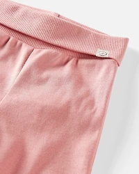 Baby Girl 2-Pack Organic Cotton Grow-With-Me Joggers