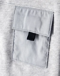 Toddler Boy Short-Sleeve Pocket Tee - Grey