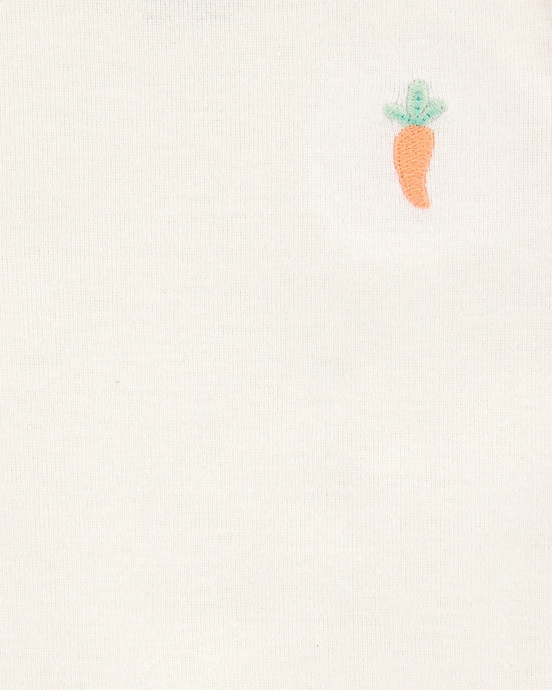 Baby 5-Pack Vegetables Sleeveless Bodysuits - Ivory