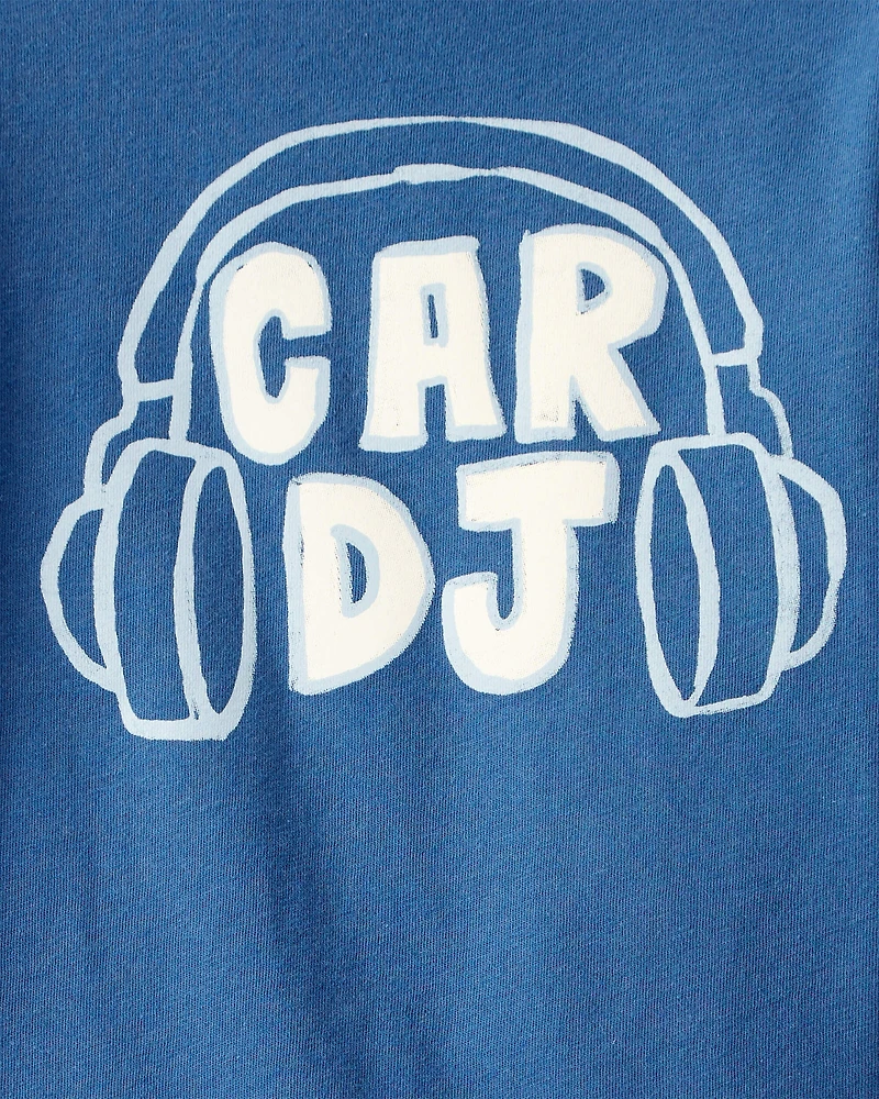 Toddler Boy Car DJ Long-Sleeve Graphic Tee - Blue